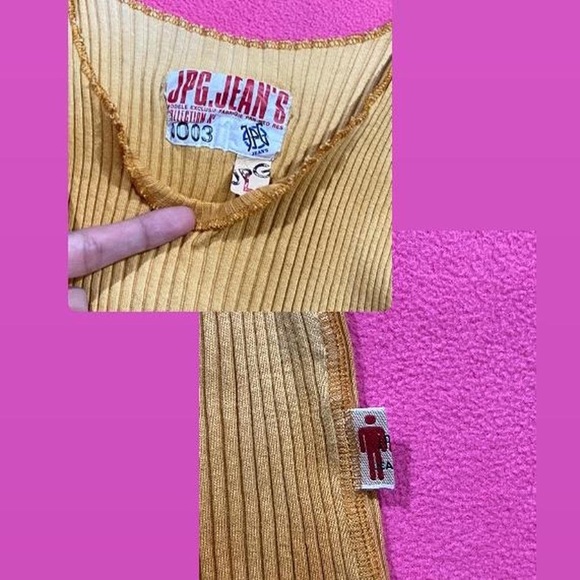 VINTAGE 90s JPG JEANS TANK TOP - Picture 2 of 4